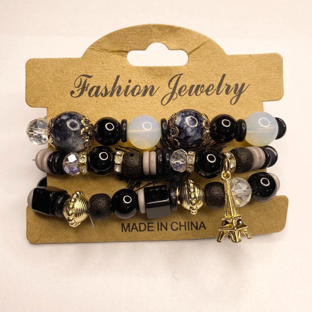 NWT Boho Paris Beaded Multilayer Bangle - 15